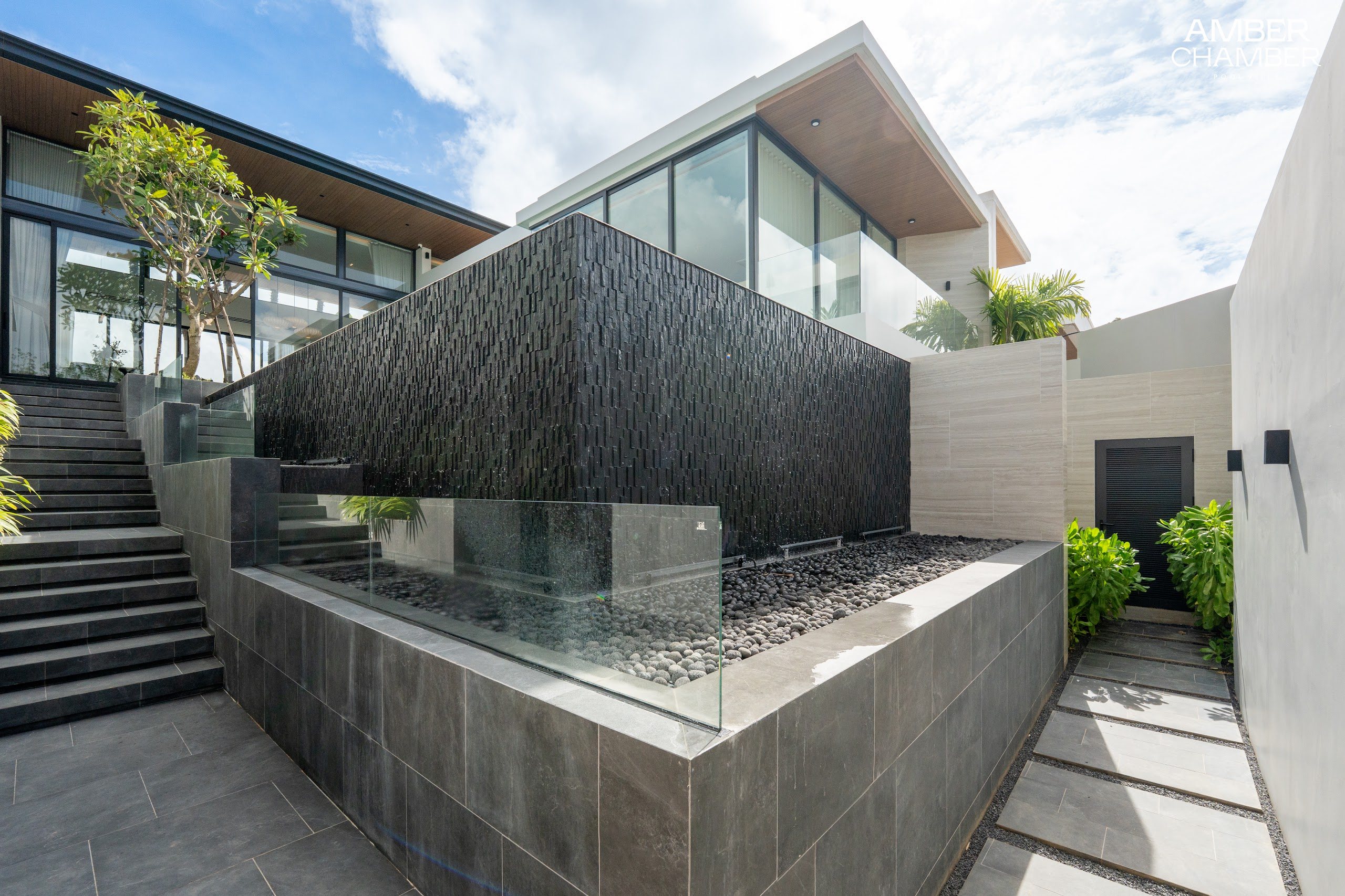 Amber Chamber pool villa exterior in Bang Jo, Phuket