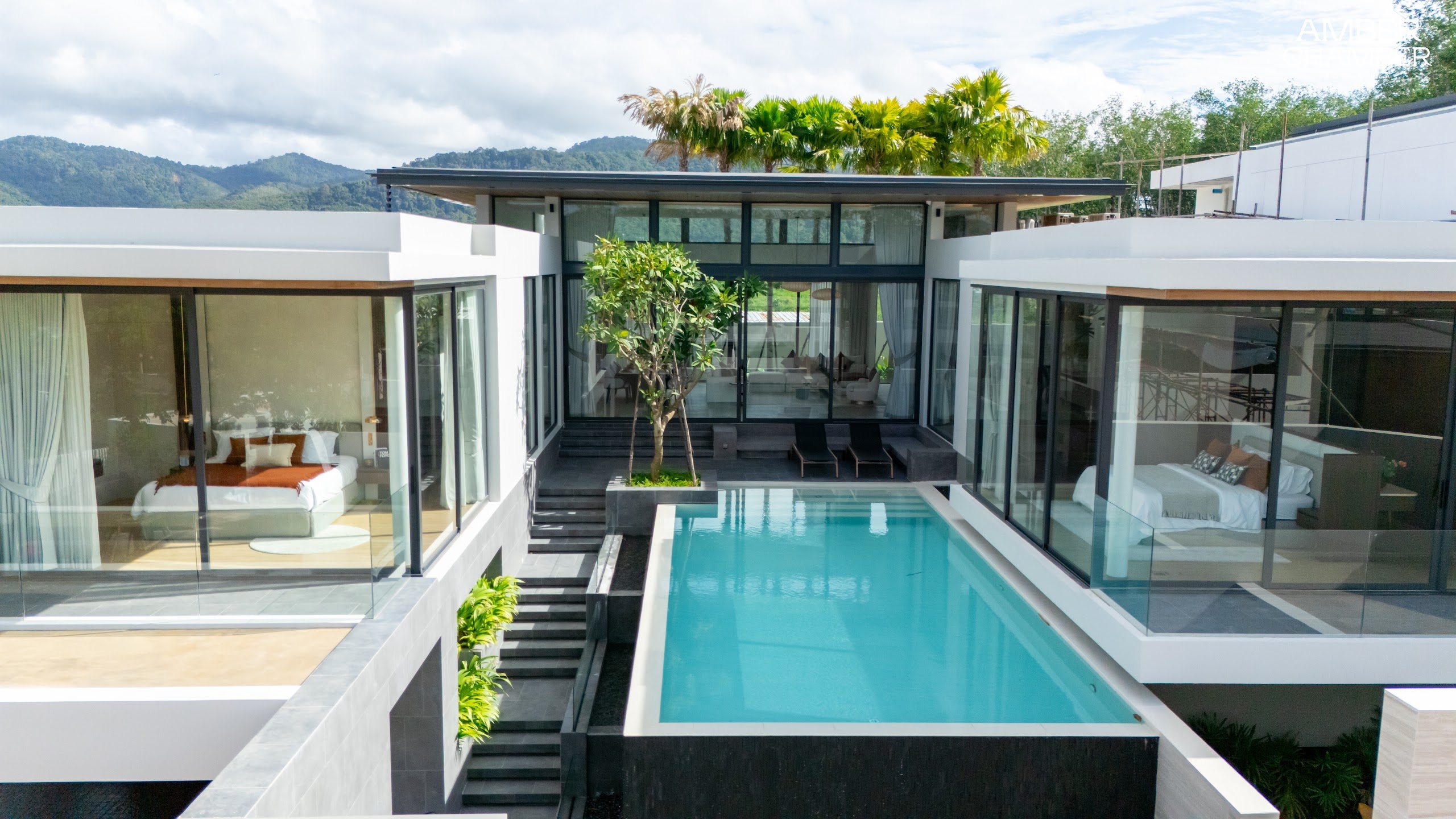 Private swimming pool of an Amber Chamber pool villa